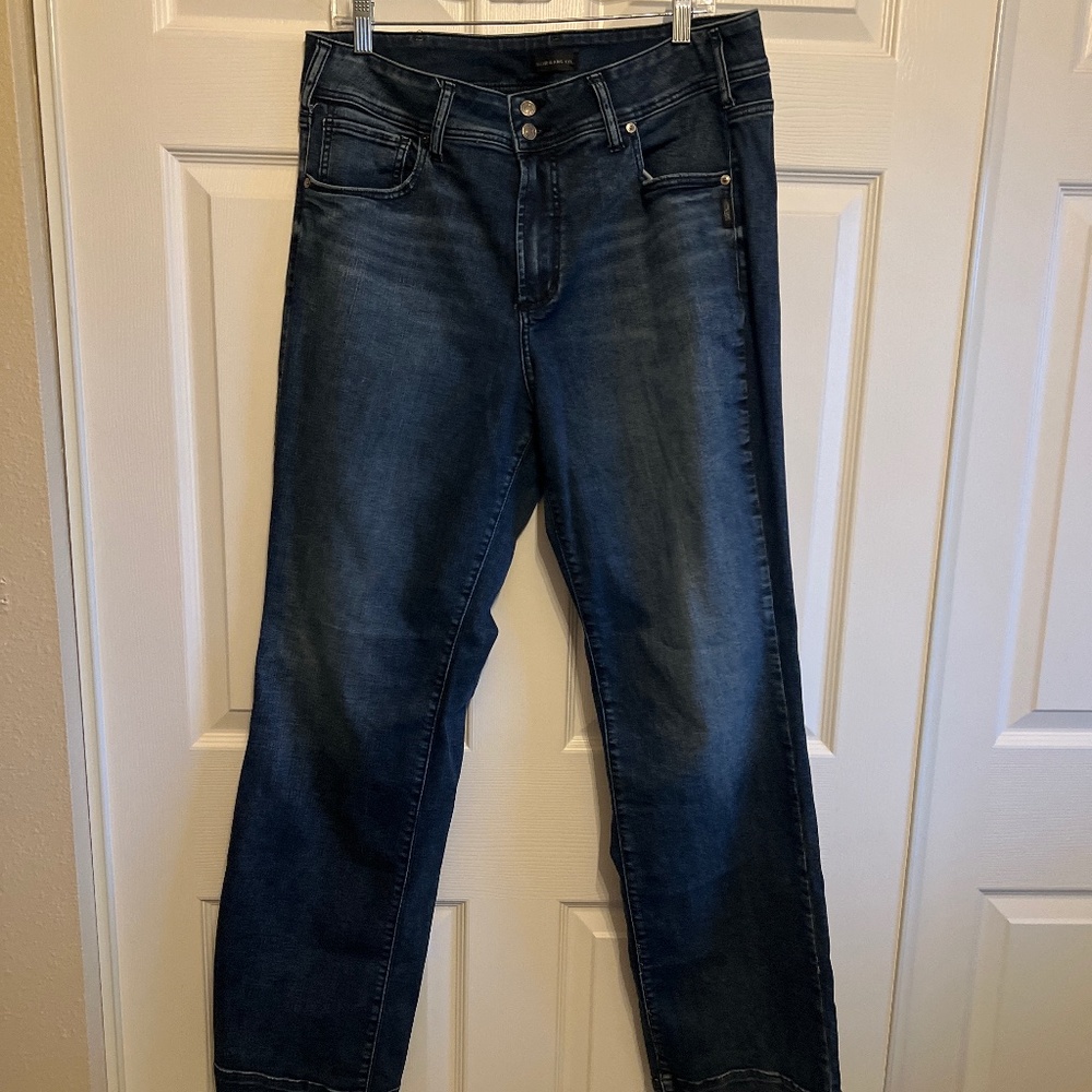 Womens Silver Avery trouser jeans size 18 x 33 long